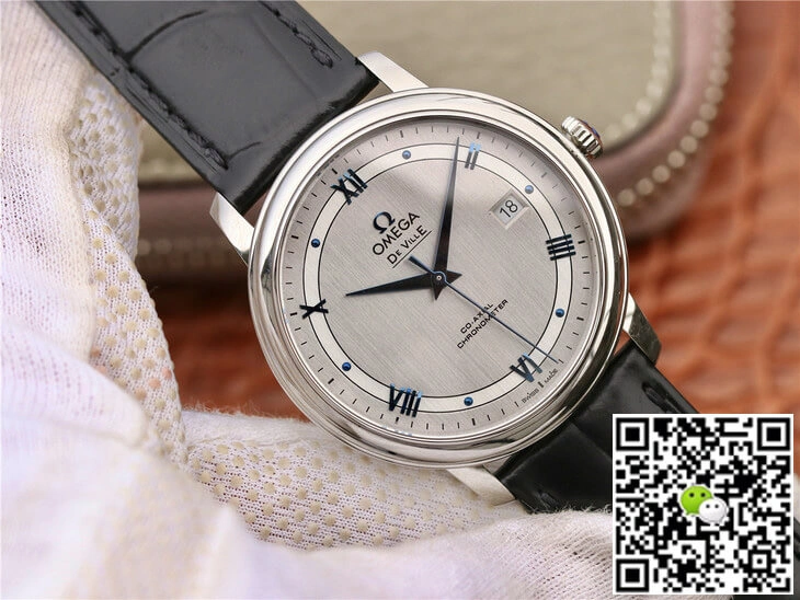 Omega De Ville 424.13.40.20.02.003 MKS Factory 1:1 Best Edition Replica Watch Black Leather Strap